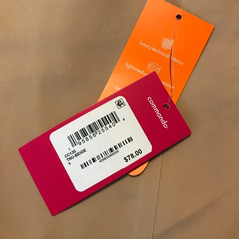 Commando Women's Beige Solid Control High Waist Shorts Shapewear Size S New - Picture 7 of 12